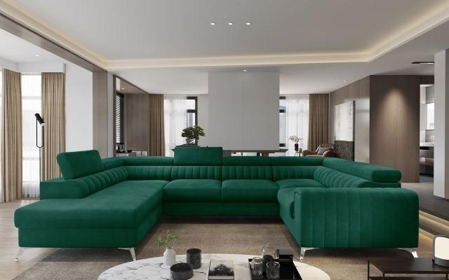 Stylish and Functional: Discover Our U-Shape Sofa Bed with Storage